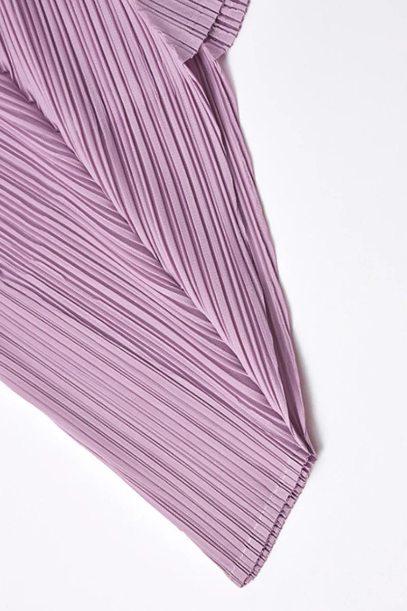 Designer Inspired Pleated Cap-Sleeve Top