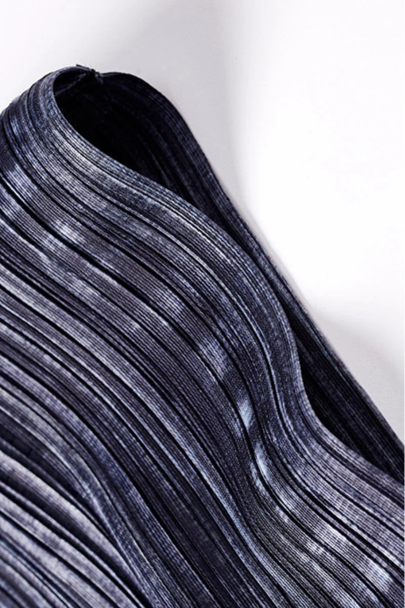 Designer Inspired Pleated Sleeveless Midi Dress