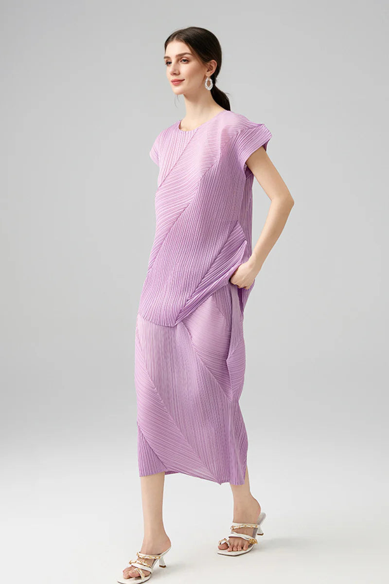 Designer Inspired Pleated Midi Skirt