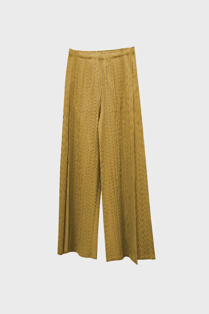 Designer Inspired Pleated Wide-Leg Cropped Pants